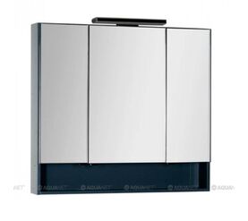 Зеркало акванет виго 100 цв. сине-серый ral-7031 (183359) в Алматы фото № 1