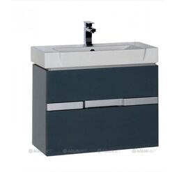 тумба виго 80 цв.сине-серый ral-7031 (183364) раковина - столешница: 80 см (e.c.) jacob delafon reve (170591) в Алматы фото № 1