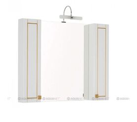 Зеркало честер 105 цв.белый/патина золото (186084) в Алматы фото № 1