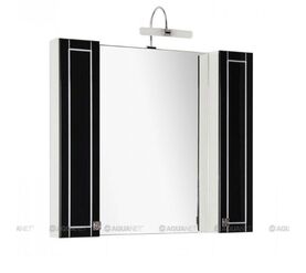 Зеркало честер 105 цв.черный/патина серебро (186086) в Алматы фото № 1