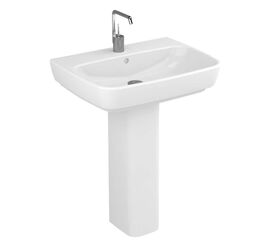 раковина напольная vitra shift 4383b003-0001 65см с пьедесталом в Алматы фото № 1