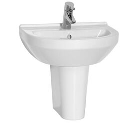 раковина подвесная vitra s50 5301b003-0001 55 см на полуножке в Алматы фото № 1