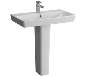 раковина vitra metropole 5664b003-0001 100 см с пьедесталом в Алматы фото № 1