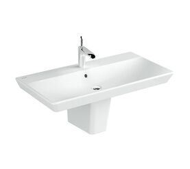 раковина подвесная vitra metropole 5664b003-0001 на полуножке в Алматы фото № 1