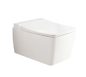 унитаз подвесной vitra metropole 5676b003-1086 air-fresh. тонкая крышка с микролифтом в Алматы фото № 1