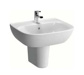 раковина подвесная vitra zentrum 5786b003-0001 60см на полуножке в Алматы фото № 1