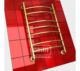 Полотенцесушитель l 70/40 1-1/2 водяной (к3 золотой хром) в Алматы фото № 1