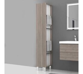 (p-sl-city/gr) пенал cersanit city универсальный, серый в Алматы фото № 1