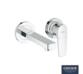 20287000 bauflow ohm смеситель для раковины на 2 отверстия из стены в Алматы фото № 1