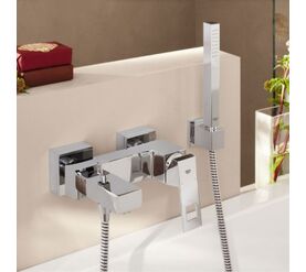 23141000 eurocube ohm смеситель для ванны с душевым гарнитуром в Алматы фото № 1