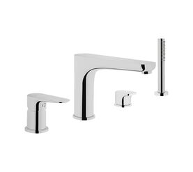 смеситель для ванны vitra x-line a42530exp на 4 отверстия в Алматы фото № 1