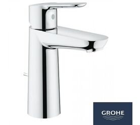 23759000 grohe bauedge смеситель однорычажный для раковины dn 15 m-size с донным клапаном в Алматы фото № 1