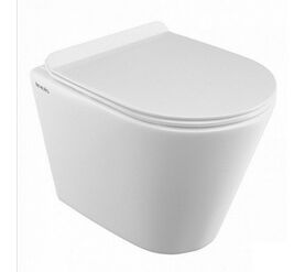 унитаз подвесной  iddis calipso calrdsei25 безободковый в комплекте с ультратонким сидением микролифт в Алматы фото № 1