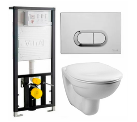 унитаз с инсталляцией 4в1 vitra normus 9773b003-7202 в Алматы фото № 1