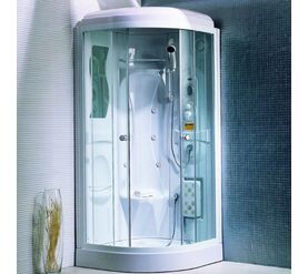 Душевая кабина apollo ts-33w закругленная 950x950x2000 в Алматы фото № 1