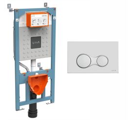 Инсталляция 3в1 vitra 762-5800-01 с кнопкой смыва 740-0485 и крепежом в Алматы фото № 1