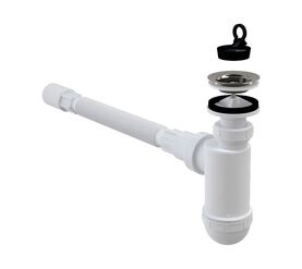 сифон для раковины alcaplast a41+a710 с решеткой и соединением в Алматы фото № 1