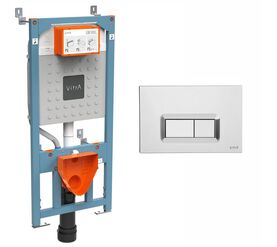 Инсталляция 3в1 vitra 762-5800-01 с кнопкой смыва 740-0680 крепежом в Алматы фото № 1