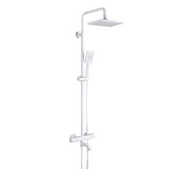Душевая система gappo g2491-8 с термостатом белая в Алматы фото № 1