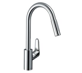 смеситель для кухни hansgrohe focus 31815000 c выдвижным душем в Алматы фото № 1