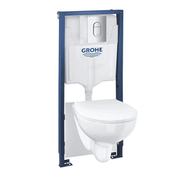 унитаз с инсталляцией 5в1 grohe bau ceramic 39902000 в Алматы фото № 1