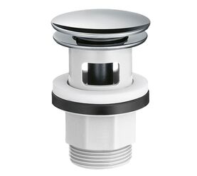 Донный клапан для раковины и биде hansgrohe 50105000 push-open, с переливом в Алматы фото № 1