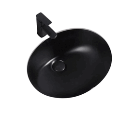 раковина под столешницу hans ma2001c2 50x40 см, черная матовая в Алматы фото № 1