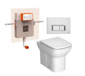 унитаз с инсталляцией 4в1 vitra s20 5520b003-0075 762-1740-01 740-0680 в Алматы фото № 1