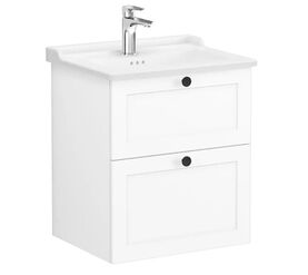 тумба с раковиной 60см vitra root classic 68848, белый матовый в Алматы фото № 1