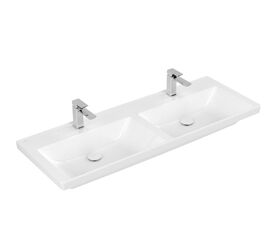 раковина на тумбу villeroy & boch subway 4a71d1r1 130x47 двойная в Алматы фото № 1