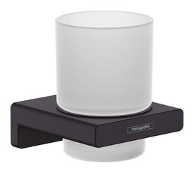 стакан для зубных щеток hansgrohe addstoris 41749670 черный в Алматы фото № 1