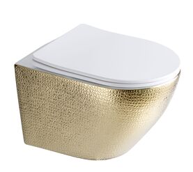 унитаз подвесной hans 5616t белый золото в Алматы фото № 1