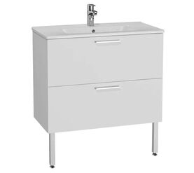тумба с раковиной 80см vitra mia 66109, белый глянец в Алматы фото № 1
