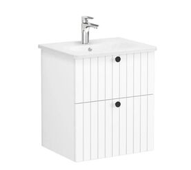 тумба с раковиной vitra root groove 69415 белый матовый в Алматы фото № 1