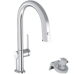 смеситель для кухни hansgrohe aquiturra m91 76803000 хром в Алматы фото № 1
