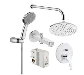 Душевая система 4в1 vitra solid s a49287exp встраиваемая в Алматы фото № 1