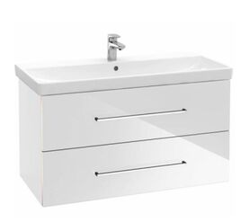 тумба с раковиной 100 см villeroy&boch avento a89200b4+4156a5r1 в Алматы фото № 1