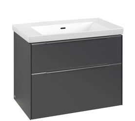 тумба с раковиной 80см villeroy&boch subway 3.0 c574l0vr+4a708301 в Алматы фото № 1