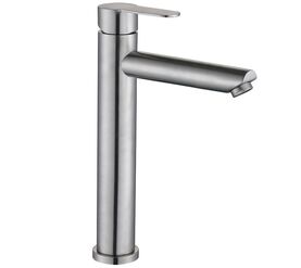 Высокий смеситель для раковины hans h10.1302, сатин в Алматы фото № 1