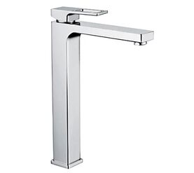 Высокий смеситель для раковины hans h11.1301, хром в Алматы фото № 1