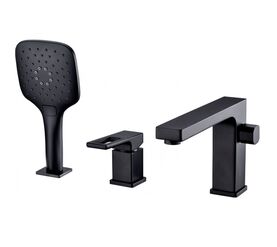 смеситель на борт ванны hans h11.3503, черный в Алматы фото № 1