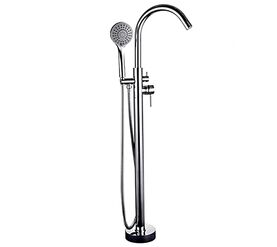 смеситель для ванны hans h306.01 напольный, хром в Алматы фото № 1