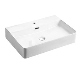 раковина накладная hans hs-2173 60x42 см, белый в Алматы фото № 1