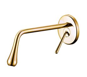 смеситель для раковины hans la2004g встраиваемый, золото в Алматы фото № 1