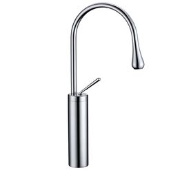 Высокий смеситель для раковины hans la21002, хром в Алматы фото № 1