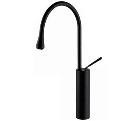 Высокий смеситель для раковины hans la21002mb, черный в Алматы фото № 1