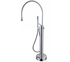 смеситель для ванны hans la21007 напольный, хром в Алматы фото № 1