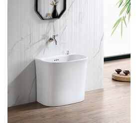 раковина техническая hans t202 49x33 см, белая в Алматы фото № 1