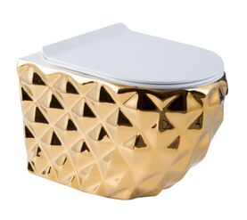 унитаз подвесной hans vg-5626/005, золотой в Алматы фото № 1