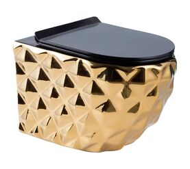 унитаз подвесной hans vg5626/010, золотой в Алматы фото № 1